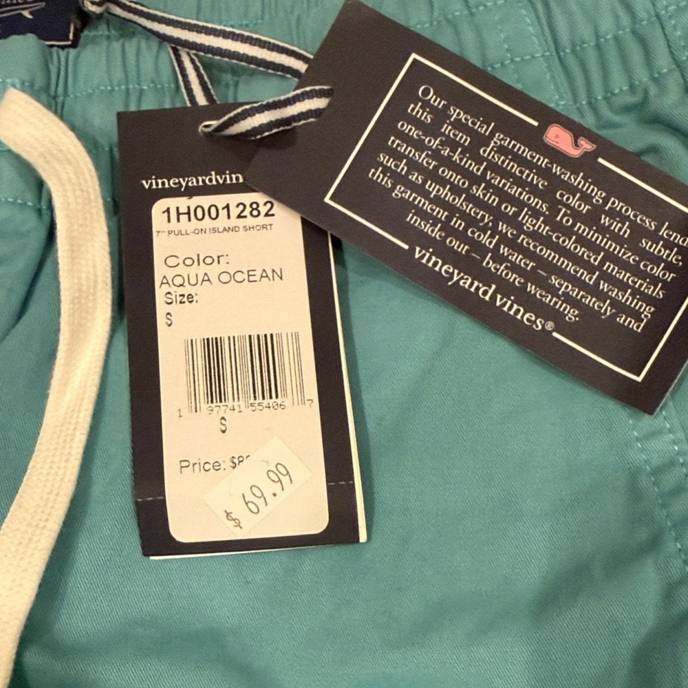 Vineyard Vines Aqua Shorts - NWT - Picture 3 of 4
